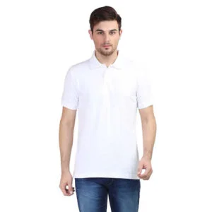 Men's Polo T-shirts White Colour