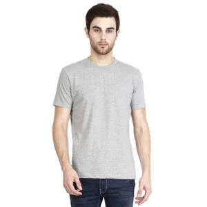 Men's Round Neck T-shirts Grey Colour