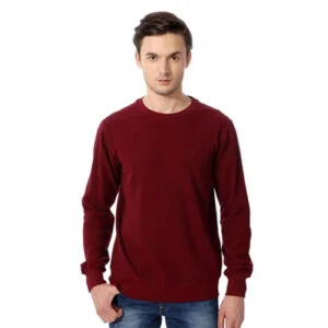 Men's Fullsleeve Plain T-Shirt Marron Color